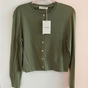 Everlane Cropped Cardigan in Cotton Cashmere